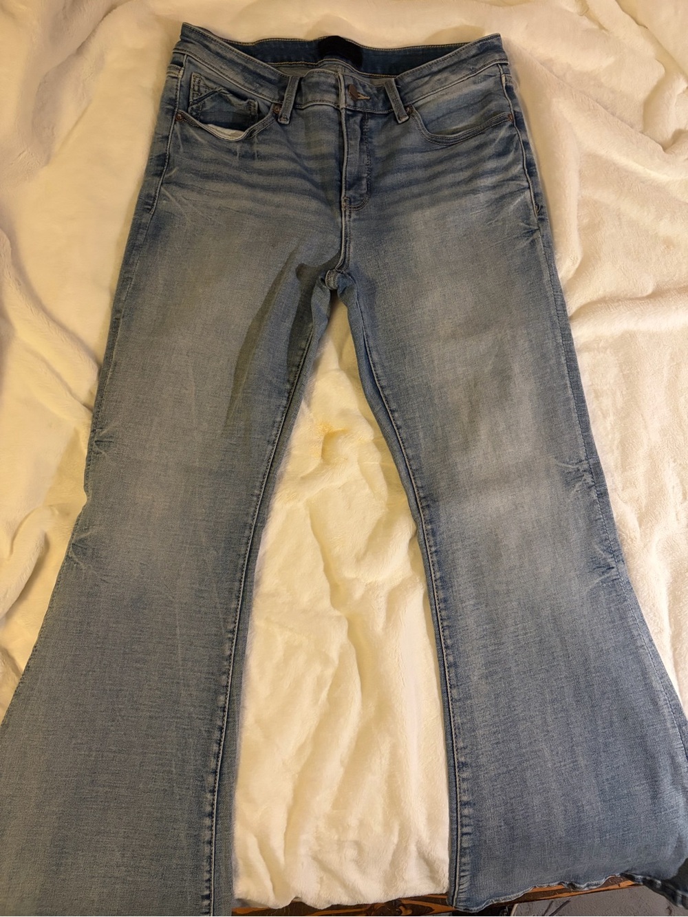 Buckle Light Wash Women's Flare Jeans